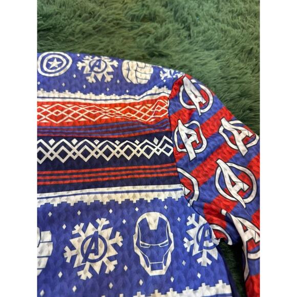 Marvels Avengers Women's Christmas Sweater Thin Long Sleeve Shirt - Picture 7 of 8